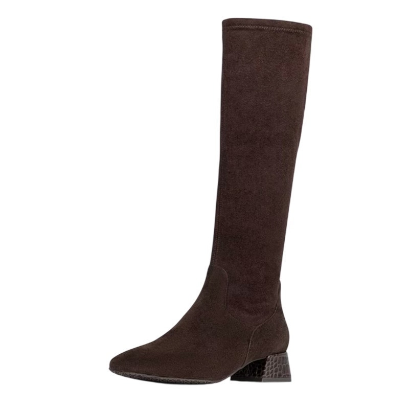 Donald Pliner Womens Regina Knee High Boot Us 8.5 M Brown Suede Nwob